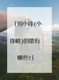 刘小锋(小锋峰)的歌有哪些?