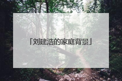 刘建浩的家庭背景