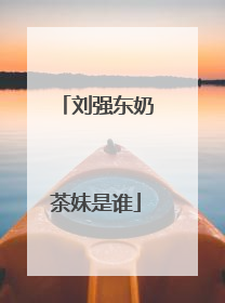 刘强东奶茶妹是谁