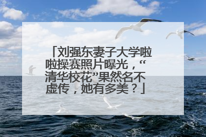 刘强东妻子大学啦啦操赛照片曝光，“清华校花”果然名不虚传，她有多美？