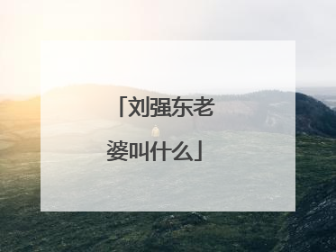 刘强东老婆叫什么