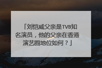 刘恺威父亲是TVB知名演员，他的父亲在香港演艺圈地位如何？