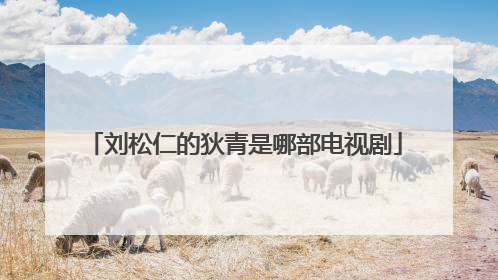 刘松仁的狄青是哪部电视剧