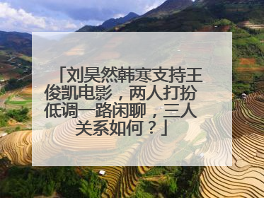 刘昊然韩寒支持王俊凯电影，两人打扮低调一路闲聊，三人关系如何？