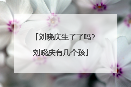 刘晓庆生子了吗?刘晓庆有几个孩