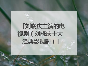 刘晓庆主演的电视剧(刘晓庆十大经典影视剧)