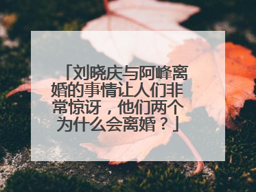 刘晓庆与阿峰离婚的事情让人们非常惊讶，他们两个为什么会离婚？