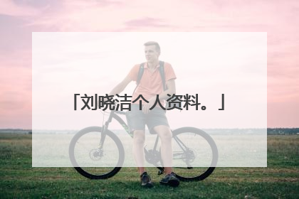 刘晓洁个人资料。