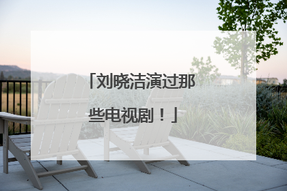 刘晓洁演过那些电视剧！