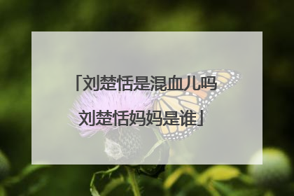 刘楚恬是混血儿吗 刘楚恬妈妈是谁