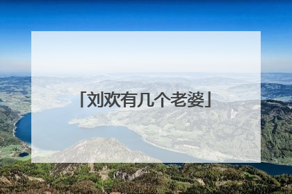 刘欢有几个老婆