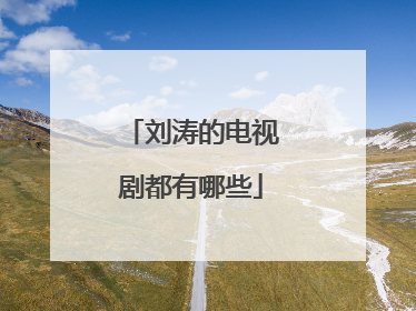 刘涛的电视剧都有哪些