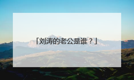 刘涛的老公是谁?