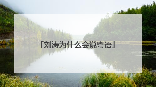 刘涛为什么会说粤语