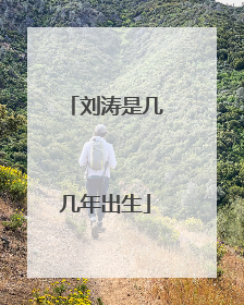 刘涛是几几年出生