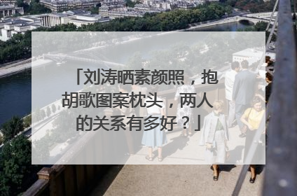 刘涛晒素颜照,抱胡歌图案枕头,两人的关系有多好?