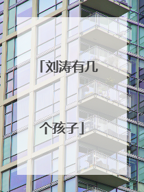 刘涛有几个孩子