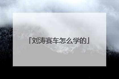 刘涛赛车怎么学的