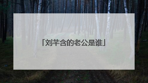 刘芊含的老公是谁