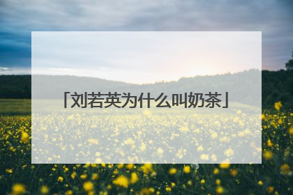 刘若英为什么叫奶茶