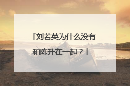 刘若英为什么没有和陈升在一起?