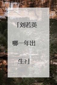 刘若英哪一年出生?