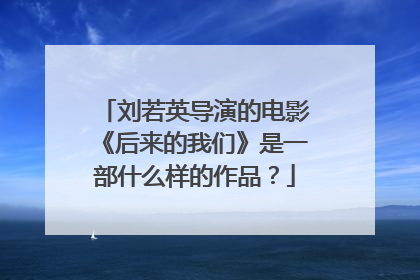 刘若英导演的电影《后来的我们》是一部什么样的作品？