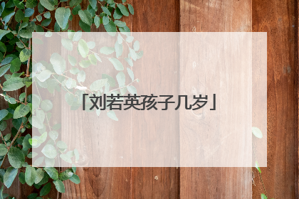 刘若英孩子几岁