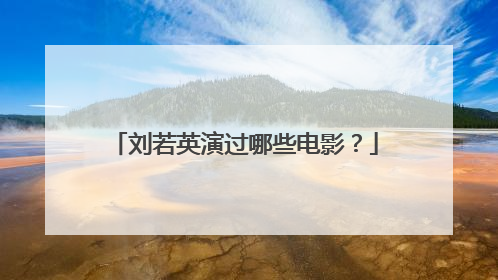 刘若英演过哪些电影？