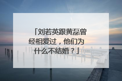 刘若英跟黄磊曾经相爱过,他们为什么不结婚?