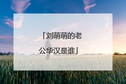 刘萌萌的老公华汉是谁
