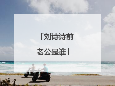刘诗诗前老公是谁