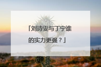 刘诗雯与丁宁谁的实力更强？