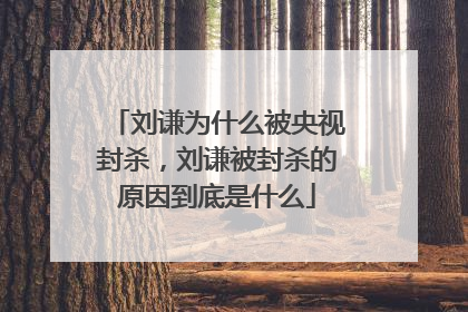 刘谦为什么被央视封杀，刘谦被封杀的原因到底是什么