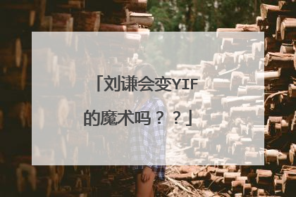 刘谦会变YIF的魔术吗？？