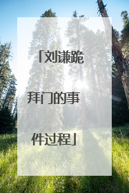 刘谦跪拜门的事件过程