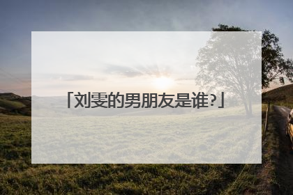 刘雯的男朋友是谁?