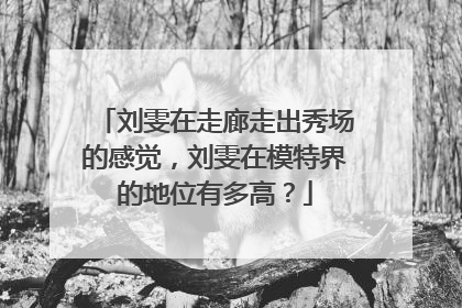 刘雯在走廊走出秀场的感觉,刘雯在模特界的地位有多高?