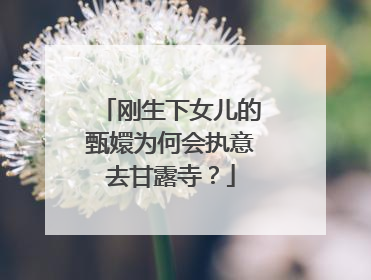 刚生下女儿的甄嬛为何会执意去甘露寺？