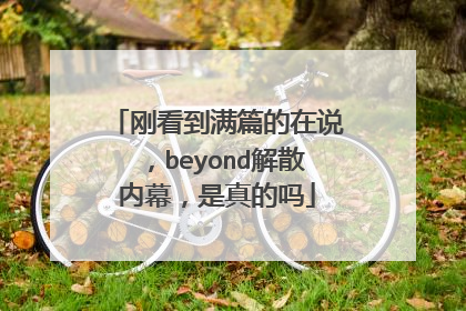 刚看到满篇的在说,beyond解散内幕,是真的吗