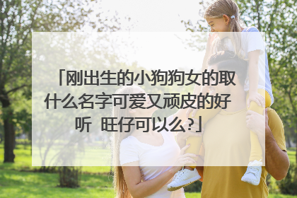 刚出生的小狗狗女的取什么名字可爱又顽皮的好听 旺仔可以么?