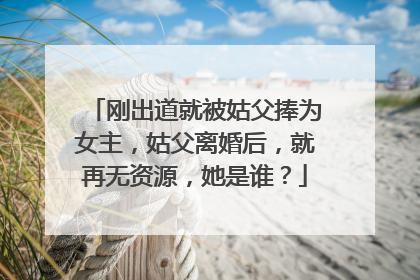 刚出道就被姑父捧为女主，姑父离婚后，就再无资源，她是谁？