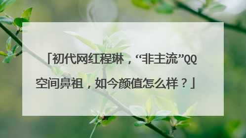 初代网红程琳，“非主流”QQ空间鼻祖，如今颜值怎么样？