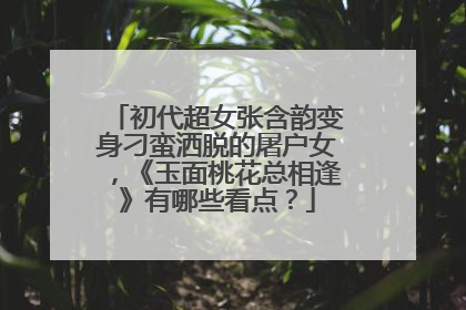 初代超女张含韵变身刁蛮洒脱的屠户女，《玉面桃花总相逢》有哪些看点？