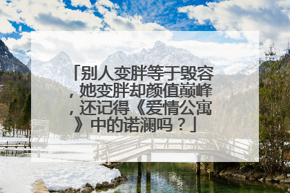 别人变胖等于毁容,她变胖却颜值巅峰,还记得《爱情公寓》中的诺澜吗?