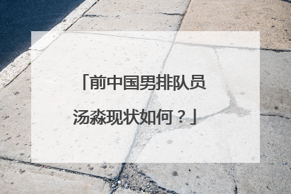 前中国男排队员汤淼现状如何?