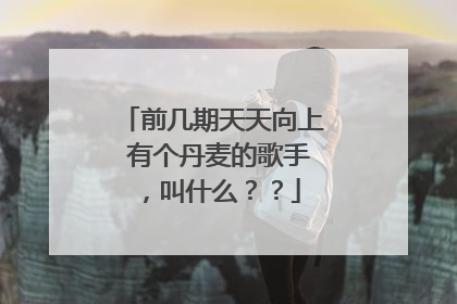 前几期天天向上 有个丹麦的歌手,叫什么??