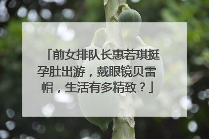 前女排队长惠若琪挺孕肚出游,戴眼镜贝雷帽,生活有多精致?