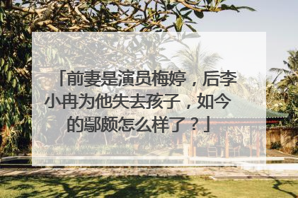 前妻是演员梅婷,后李小冉为他失去孩子,如今的鄢颇怎么样了?