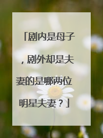 剧内是母子，剧外却是夫妻的是哪两位明星夫妻？